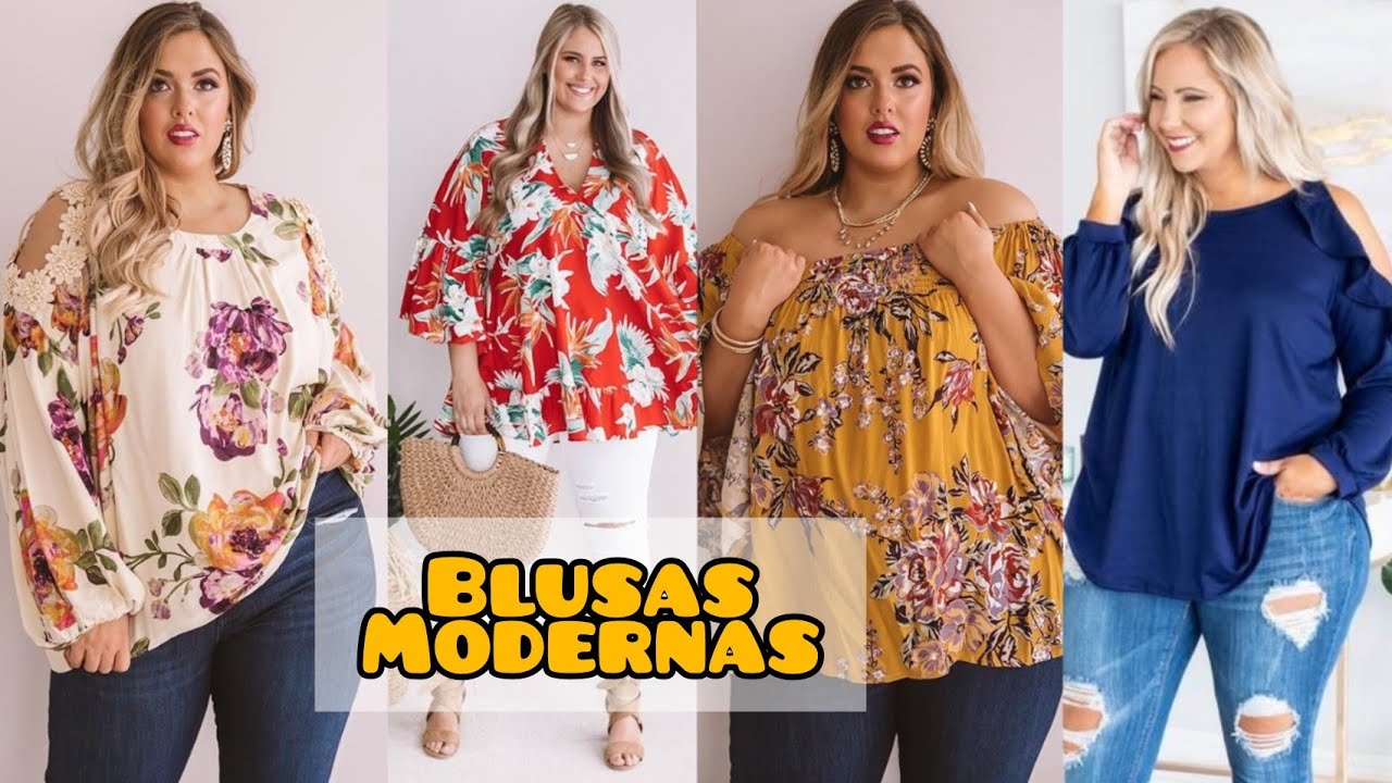 COMBINA ASÍ TUS BLUSAS DE COLORES SI ERES GORDITAS MODA MUJERES PLUS SIZE - YouTube