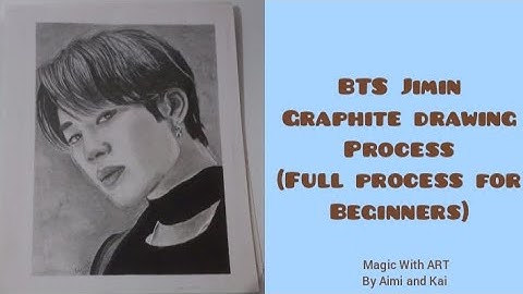 How to do realistic shading in portrait- BTS Jimin for beginners| @magic_with_art