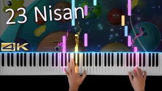 23 Nisan Şarkıları - Mavi Gezegen | Piano Tutorial - 4K Resimi