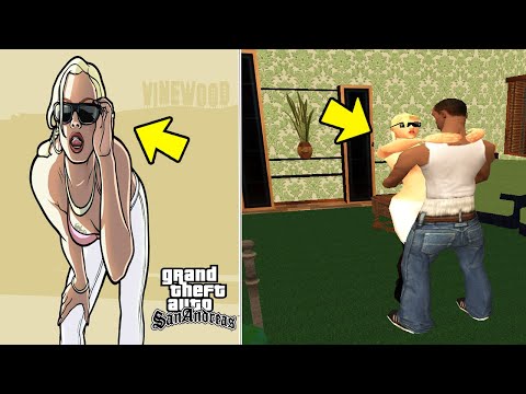 What happens if you find the Secret Character in GTA San Andreas!(Blonde Girl)