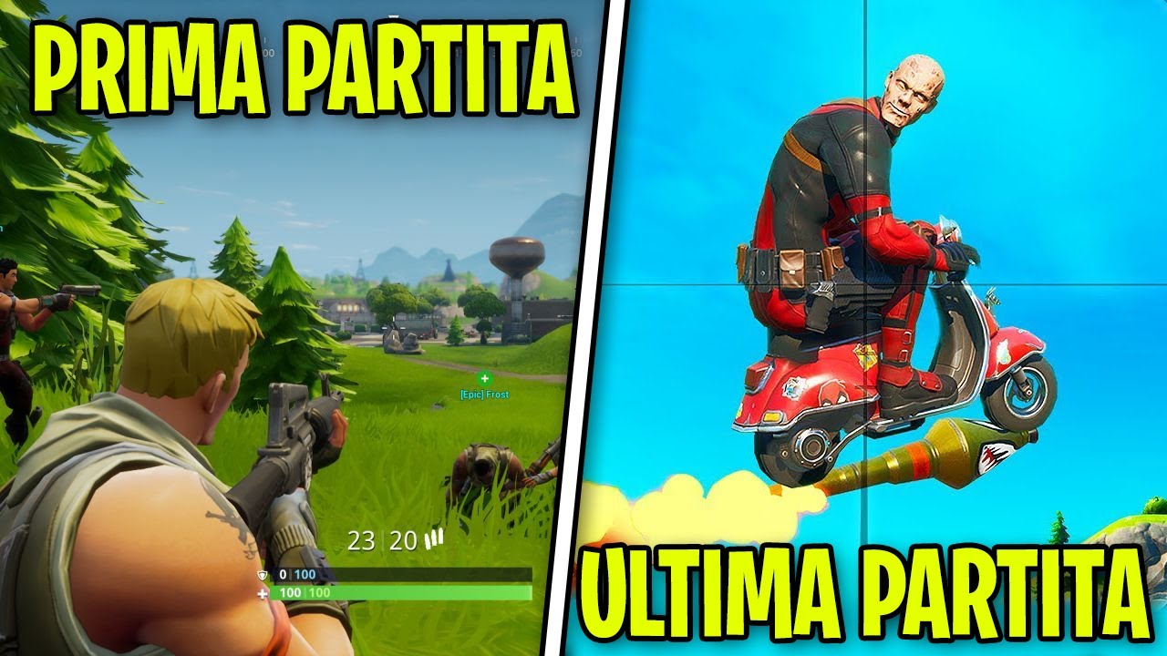 La mia PRIMA PARTITA vs ULTIMA PARTITA su FORTNITE!!! 730 giorni dopo ...