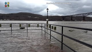 Hudson River flooding Poughkeepsie, NY - 3/10/2024