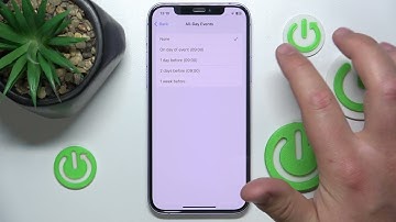 How to Set Default Alert Notification Time for All Day Events in Calendar on iPhone?