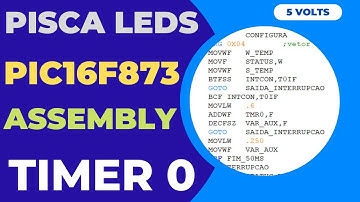 ASSEMBLY PIC16F - INTERRUÇÃO TIMER0 - Circuito Pisca Leds
