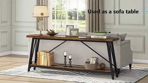 Tribesigns Console Table, 70.9 Inches Extra Long Sofa Table Behind Couch HOGA-F1526X