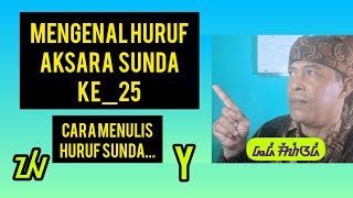 MENGENAL HURUF AKSARA SUNDA A_Z || KONTEN YOUTUBER PEMULA @DediSunda18