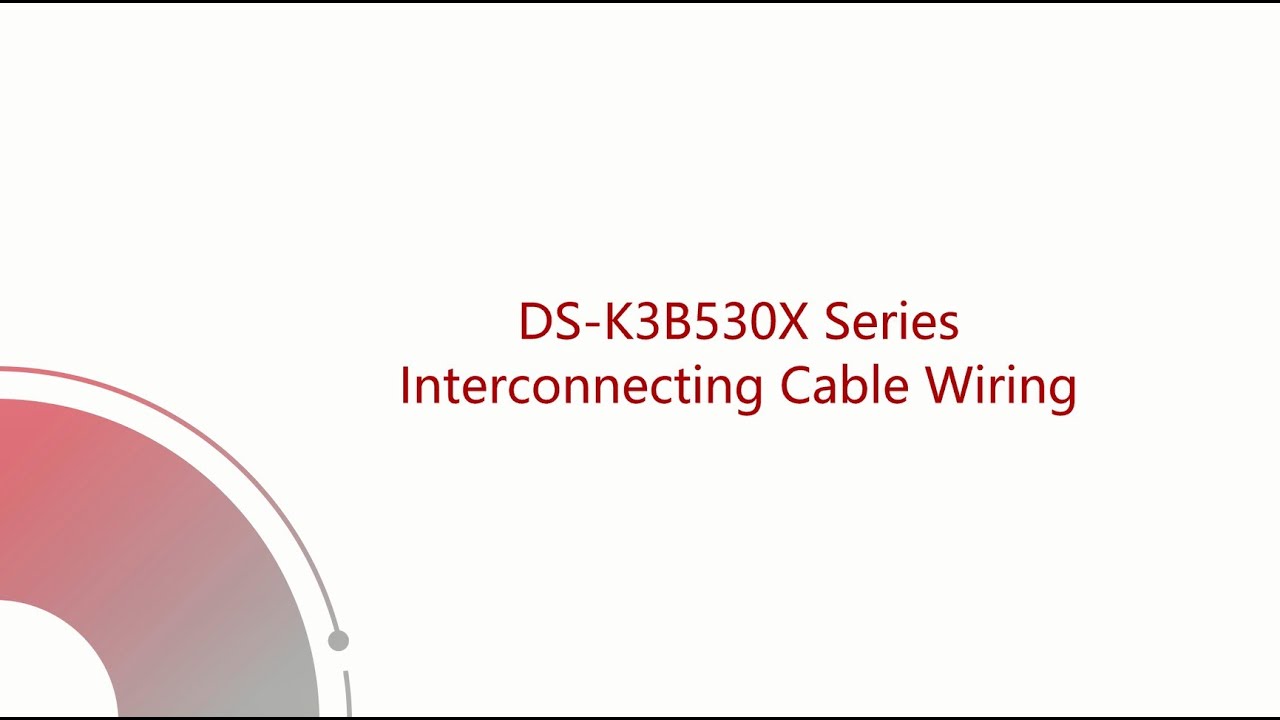 DSK3B530X Interconnecting Cable Wiring YouTube