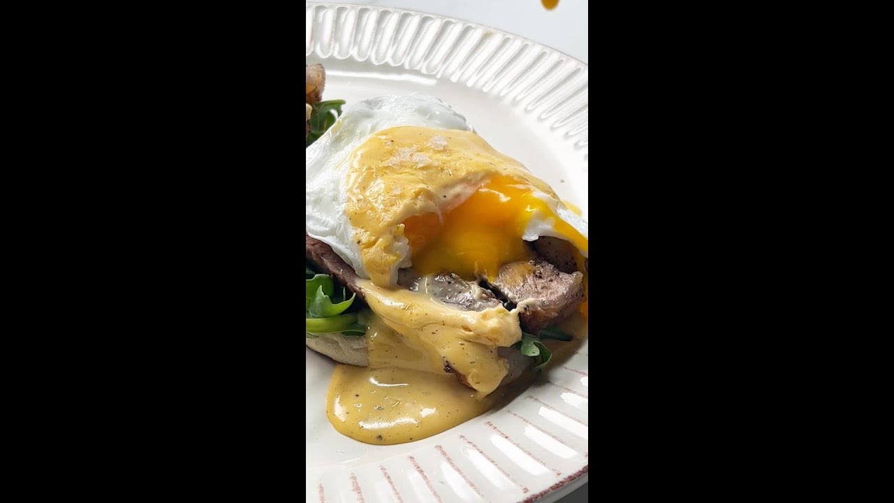 Steak Eggs Benedict // Promoted by the Daily Skimm #shorts