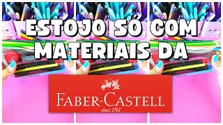 Montando ESTOJO só com MATERIAIS da FABER-CASTELL!