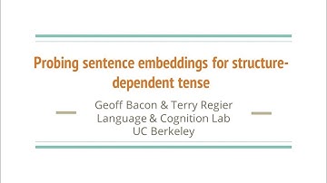 TextXD2018 - Bacon - Probing sentence embeddings for structure-dependent tense