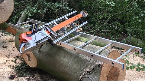 Milling a Huge Beech Tree with the Stihl MS661 and Panther Chainsaw Mill