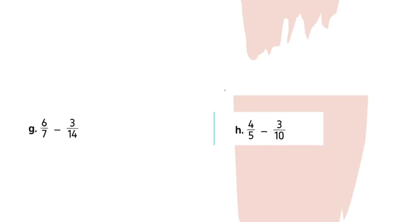 Adding and Subtracting Fractions Lesson 2-4 Primary 5 الدرس الثاني-الرابع ماث خامسة ابتدائي ترم تاني