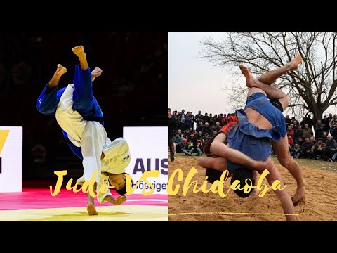 Judo VS Georgian Chidaoba wrestling ქართული ჭიდაობა