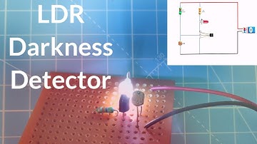 How to make a light sensor at home|Darkness detector using LDR and transistor BC547 with explanation