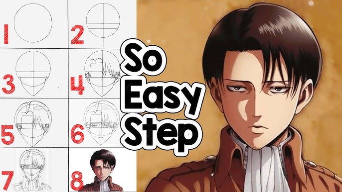 pix Simple Levi Attack On Titan Drawing how to draw levi ackerman easy step by