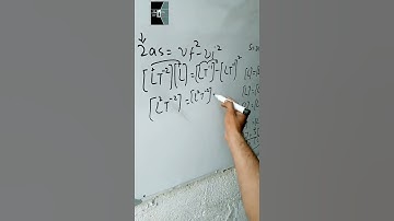 Dimensions of Third equation of motion #viral #shortvideo #physicshelp