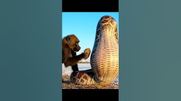 🐍 Unbelievable: Monkey Saves Baby Flamingos from Python! #shocking #wildlife #unbelievable