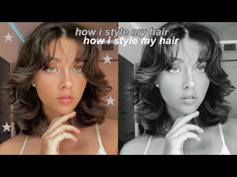 how i style my short hair with bangs + layers 👼🏻🌼