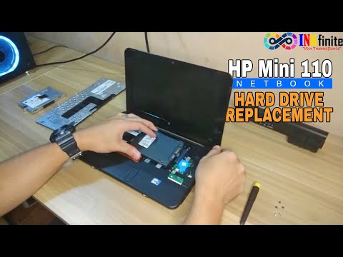HP Mini 110 Netbook Hard Drive Replacement Full Tutorial | INKfinite