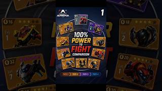 100% POWER COMPARISON 2026!🤔🔥|TIER 1 TO TIER 4 (PART 1) MECH ARENA#mecharena #mecharenarobotshowdown