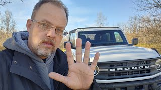 Top 5 2021 Ford Bronco Complaints.