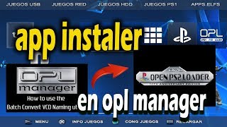 أداة تثبيت التطبيقات عبر OPL Manager لجهاز PS2 screenshot 5