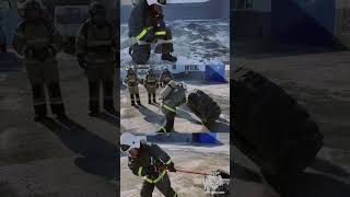 Тренировка пожарных #мчсроссии #fireman  #приморскийкрай #workout #пожарные #спорт #sport