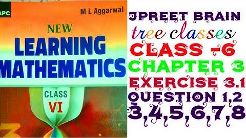 class 6 ml aggarwal chapter 3  exercise 3.1 question 1,q 2 q 3 q 4 q 5 q 6 q 7 q 8 #maths #education