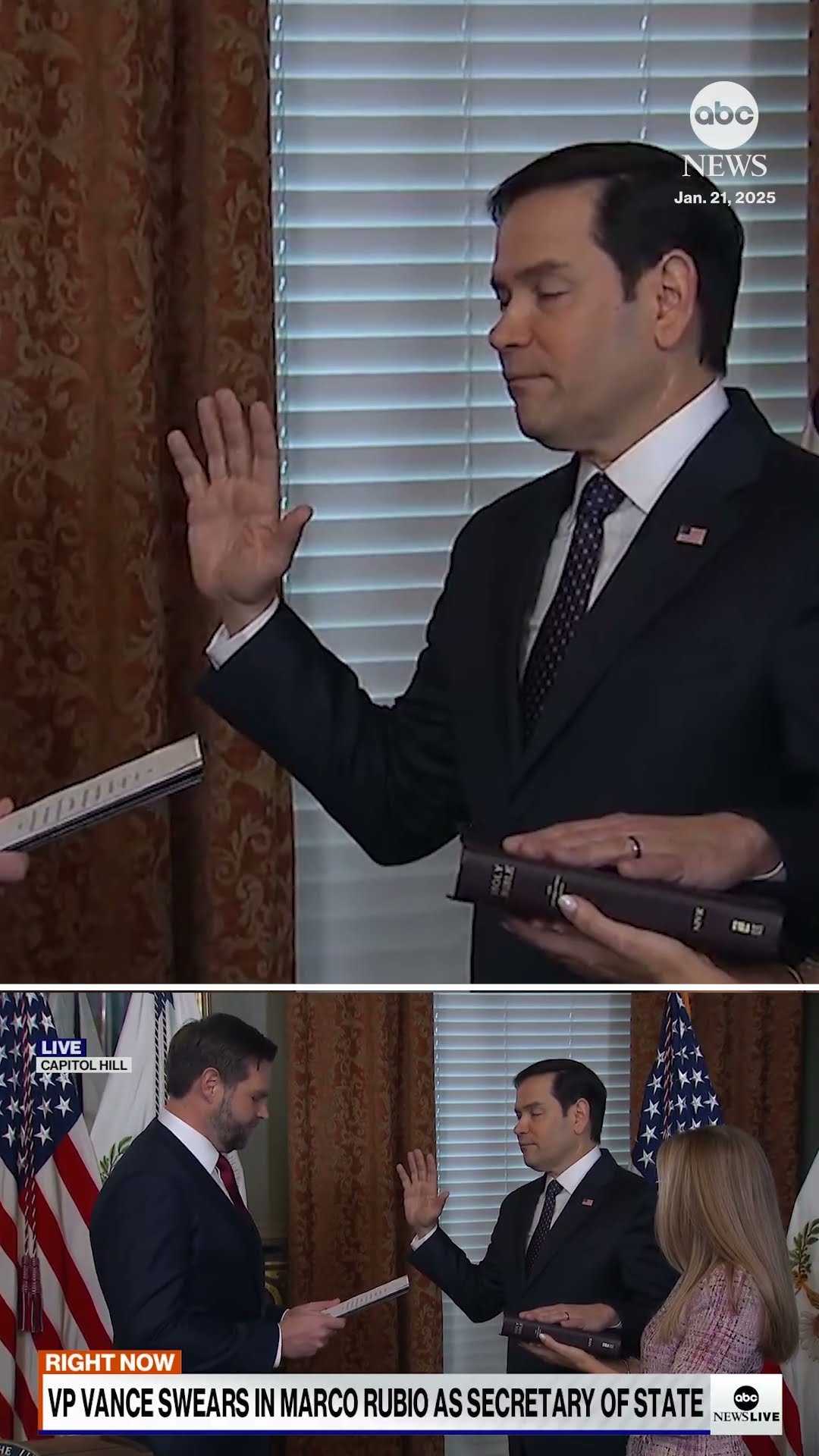 Marco Rubio sworn in as secretary of state