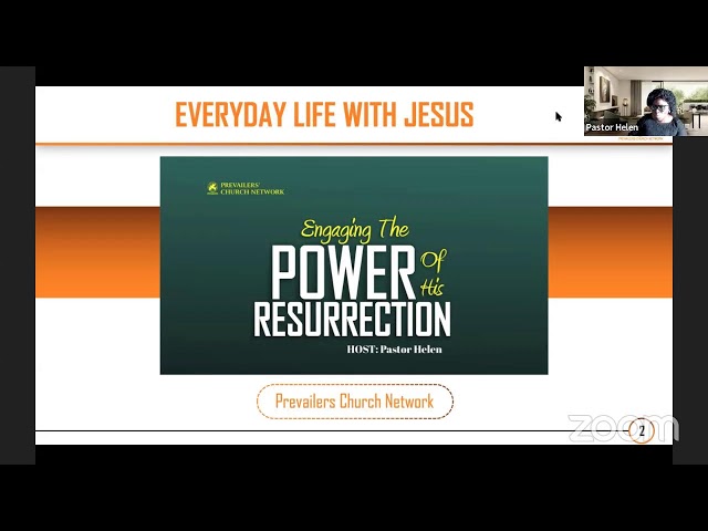 Engaging The Power of His Resurrection- (11.04.24) - Pastor Helen