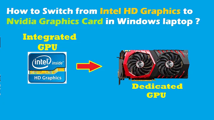 How to switch from Intel HD Graphics to Nvidia Graphics Card in Windows Laptop ?