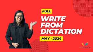 PTE Write From Dictation - Prediction May 2024 | Nhung Hoang | PTE Coach