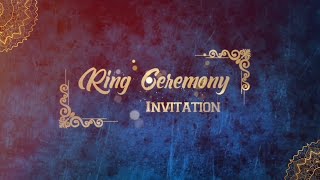 Engagement Invitation Video Card || Ring Ceremony Invitation. screenshot 5