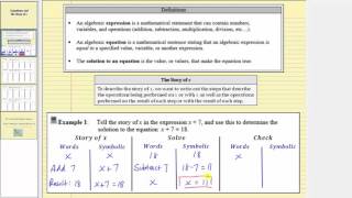 Translating Words Into an Algebraic Equation and Solving ...