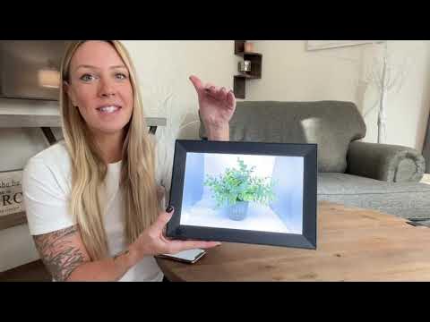 Aeezo Digital Photo Frame FP1006- AiMor App - YouTube