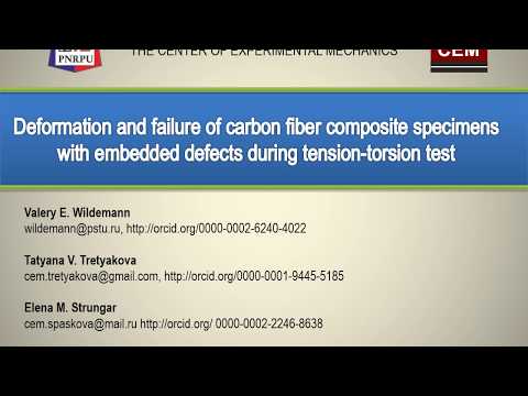 Deformation and failure of carbon fiber composite specimens with embedded  ...