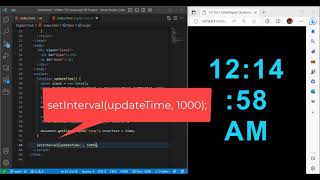 HTML CSS JavaScript Project 10:Digital Clock