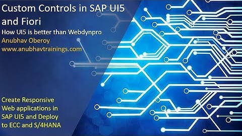 Custom Control in UI5 | online UI5 tutorial | UI5 Training without copy paste