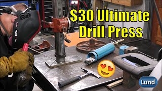 The Ultimate Drill Press Build! Stick Welding Project