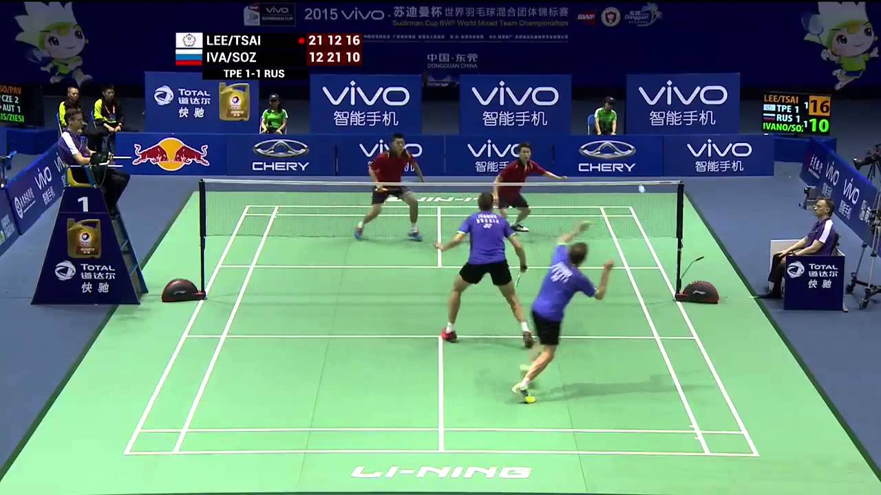 Chinese Taipei vs Russia | Day 2 - VIVO BWF Sudirman Cup 2015
