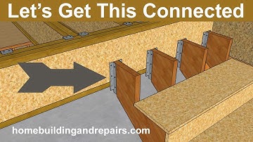 How To Connect Upper Stair Stringers To Truss Joist Engineered Floor Framing System