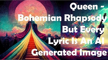Queen - Bohemian Rhapsody - But every lyric is An Ai generated image