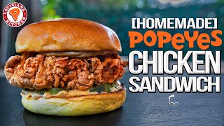 Popeyes Chicken Sandwich - But Homemade... & WAY Better! | SAM THE COOKING GUY 4K