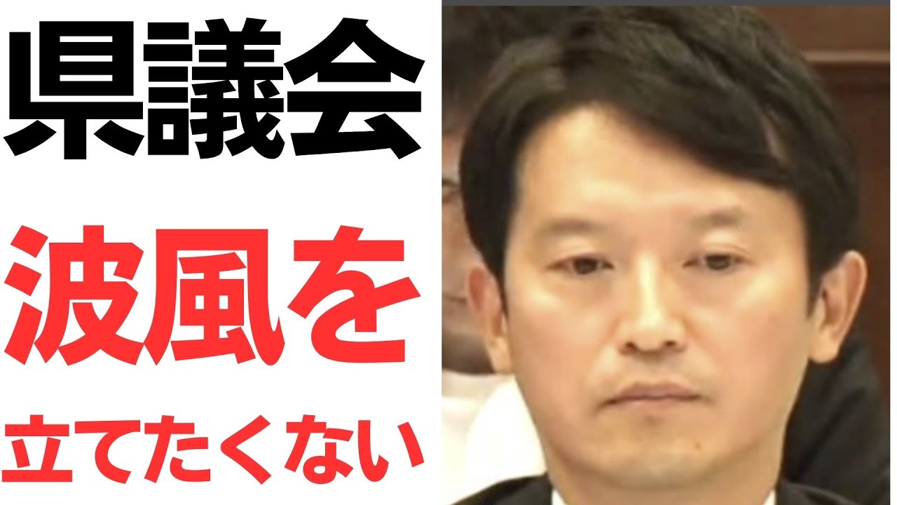 兵庫県議会と斎藤元彦知事問題｜党本部の対応をめぐる発言のサムネイル