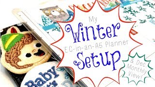My Winter A5 Planner Set Up and December Monthly View!