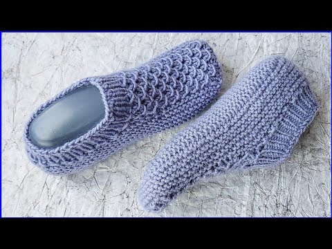 Следки спицами Подробный