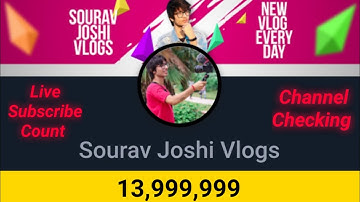 Sourav Joshi live subscriber count