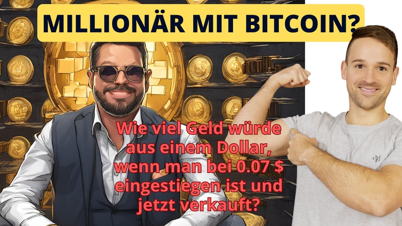 Wie viel GELD in BITCOIN hat jemand, der zu Beginn 1 Dollar in Bitcoin  investiert?