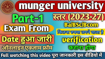 munger university part 1 exam from 2023-27 | munger university part 1 exam date 2023-27