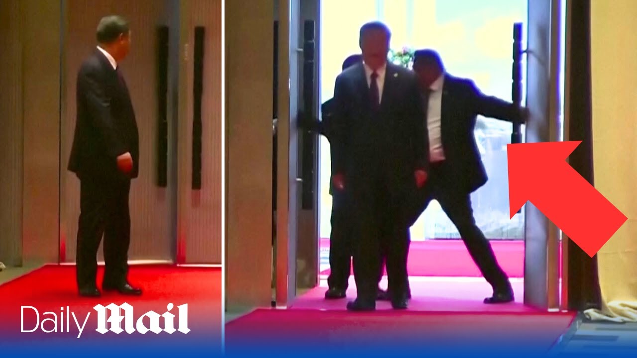 Awkward moment Xi Jinping’s aide forcefully blocked from entering BRICS summit